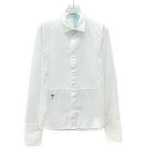 Dior White cotton long-sleeve shirt